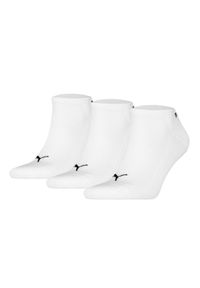 Puma Zestaw 3 par niskich skarpet unisex 938626 Biały. Kolor: biały. Materiał: bawełna, materiał