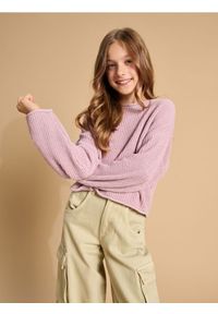 Sinsay - Sweter - różowy. Kolor: różowy. Materiał: prążkowany, materiał. Długość rękawa: długi rękaw. Długość: długie #1