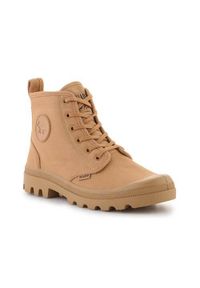 Buty do chodzenia unisex Palladium Plbrousse X Kitsune Woodlin. Wysokość cholewki: za kostkę. Zapięcie: sznurówki. Kolor: brązowy. Materiał: materiał, syntetyk. Szerokość cholewki: normalna. Sport: turystyka piesza