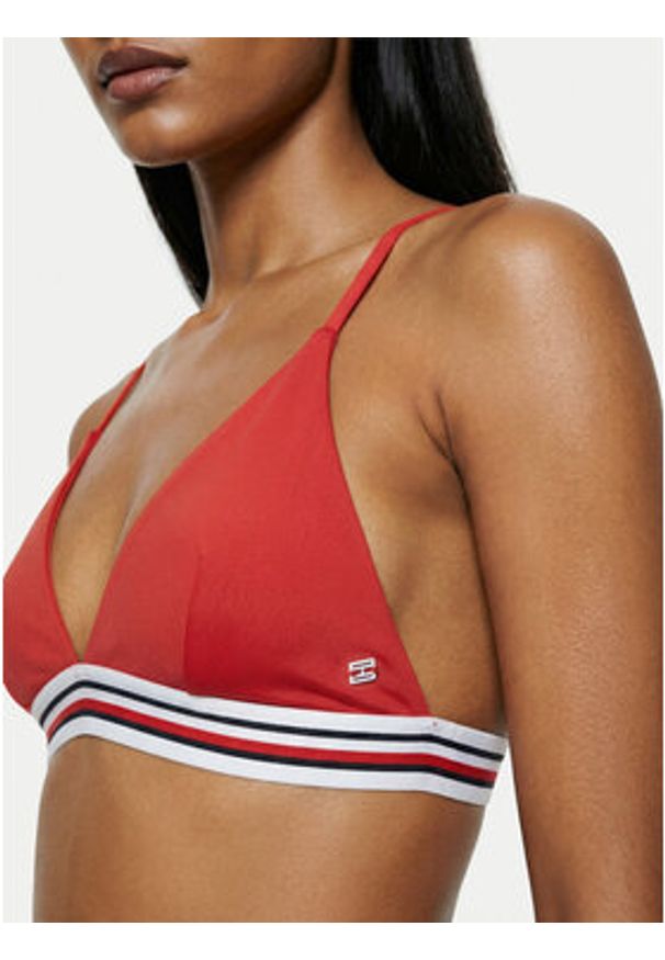 TOMMY HILFIGER - Tommy Hilfiger Góra od bikini Cheeky UW0UW06350 Czerwony. Kolor: czerwony. Materiał: syntetyk