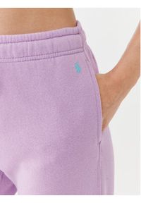 Polo Ralph Lauren Spodnie dresowe 211891560010 Fioletowy Regular Fit. Kolor: fioletowy. Materiał: bawełna #2
