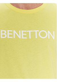 United Colors of Benetton - United Colors Of Benetton T-Shirt 3I1XU100A Żółty Regular Fit. Kolor: żółty. Materiał: bawełna #4