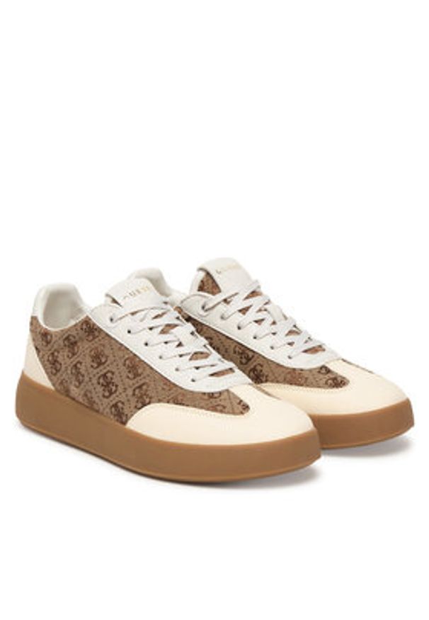Guess Sneakersy FLPPAR FAL12 Beżowy. Kolor: beżowy. Materiał: materiał