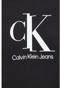 Calvin Klein Jeans bluza J30J319944.PPYY męska kolor czarny z nadrukiem. Okazja: na co dzień. Kolor: czarny. Wzór: nadruk. Styl: casual #2