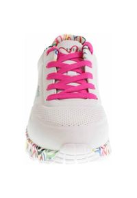 skechers - Buty do chodzenia dla dzieci Skechers Uno Lite Lovely Luv. Kolor: biały. Materiał: guma, materiał, tkanina, syntetyk. Sport: turystyka piesza