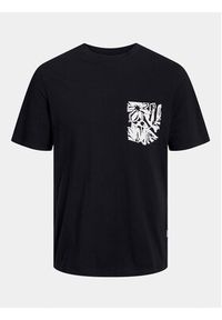 Jack & Jones - Jack&Jones T-Shirt Lafayette 12250435 Czarny Standard Fit. Kolor: czarny. Materiał: bawełna #3