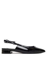 Karl Lagerfeld - KARL LAGERFELD Baleriny Kerrie KL40159 Czarny. Kolor: czarny. Materiał: skóra #1