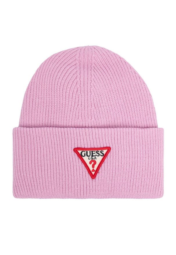Czapka Guess. Kolor: różowy