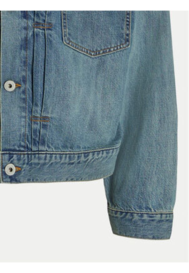 Jack & Jones - Jack&Jones Kurtka jeansowa Kevin 12272525 Niebieski Regular Fit. Kolor: niebieski. Materiał: bawełna