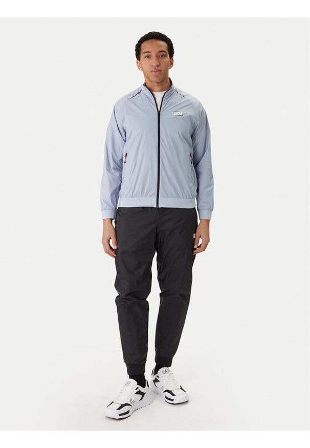 EA7 Emporio Armani Dres 7M001382 AF21521 M9054 Błękitny Regular Fit. Kolor: niebieski. Materiał: syntetyk