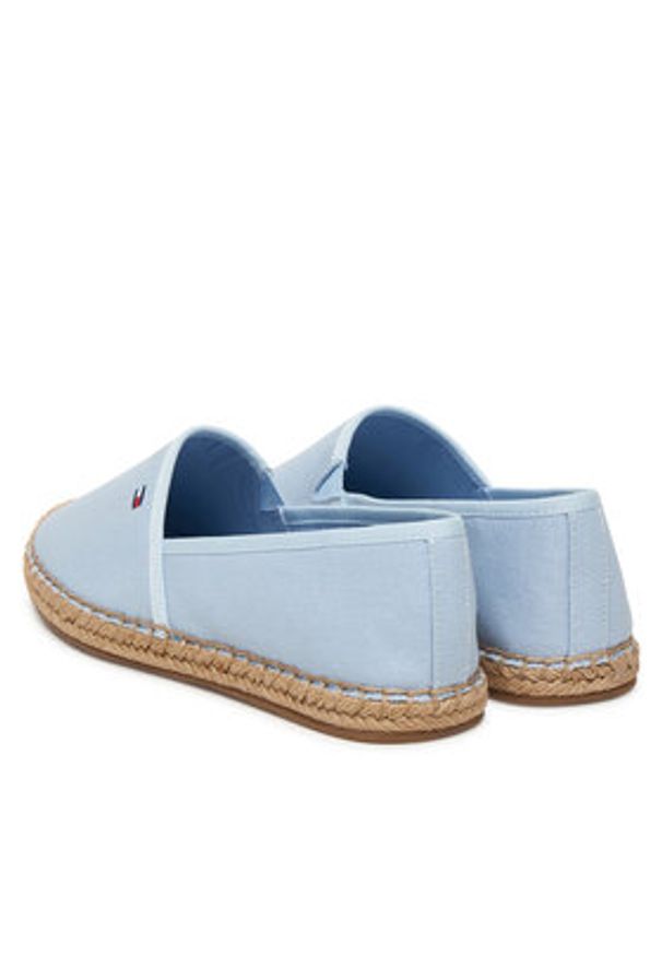 TOMMY HILFIGER - Tommy Hilfiger Espadryle Flag Canvas Espadrille FW0FW08541 Błękitny. Kolor: niebieski. Materiał: materiał