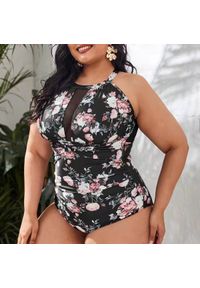 Intica - Strój kąpielowy jednoczęściowy z ozdobnymi wstawkami na plażę i basen Kya. Kolor: wielokolorowy. Materiał: materiał #6