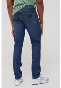 Wrangler jeansy GREENSBORO BLUE ARCADE męskie. Kolor: niebieski