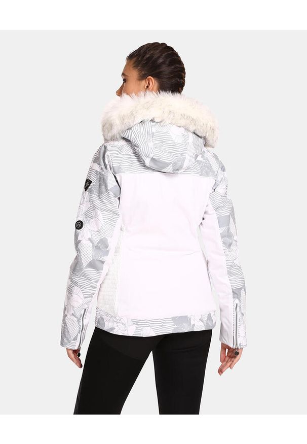 Damska kurtka narciarska ze zintegrowanym systemem grzewczym Kilpi LENA-W. Kolor: biały. Sezon: zima. Sport: narciarstwo