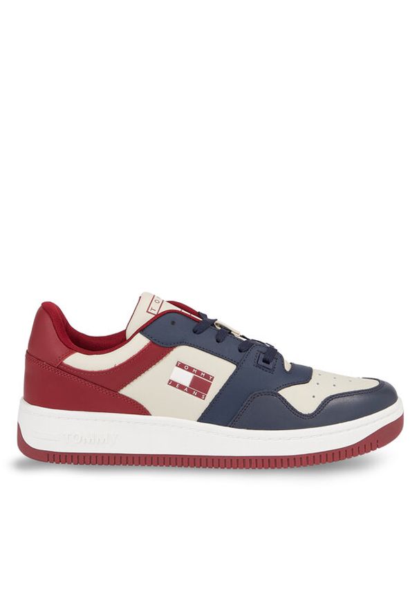 Tommy Jeans Sneakersy Tjm Basket Premium Color EM0EM01256 Niebieski. Kolor: niebieski. Materiał: skóra