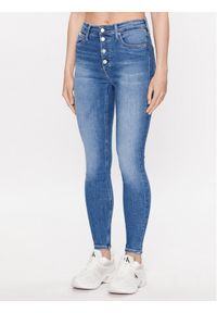 Calvin Klein Jeans Jeansy J20J221252 Niebieski Skinny Fit. Kolor: niebieski