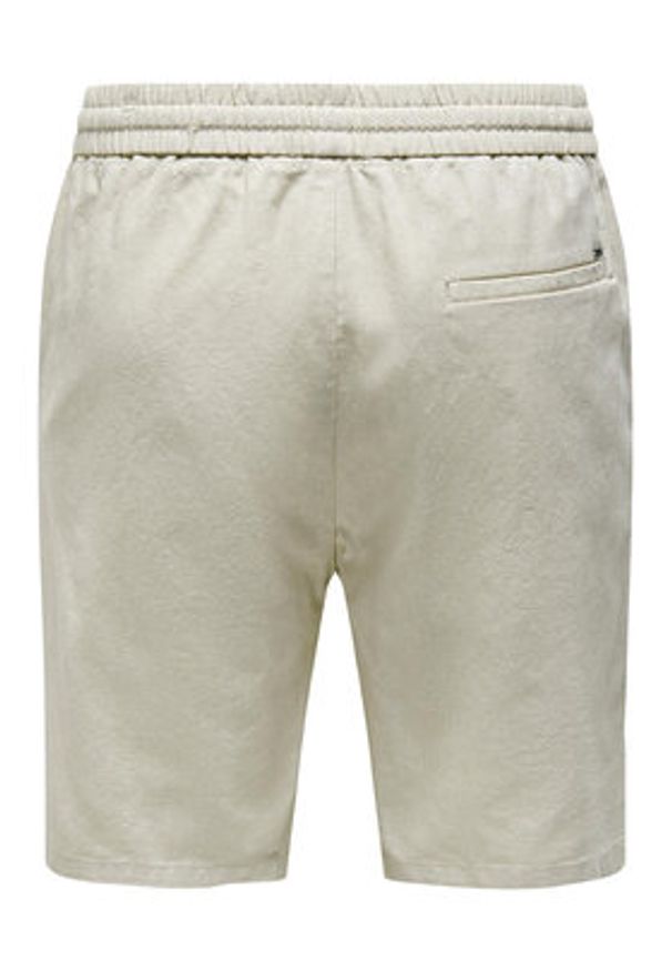 Only & Sons Szorty materiałowe 22024967 Szary Loose Fit. Kolor: szary. Materiał: bawełna