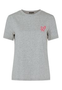 Pieces T-Shirt Maria 17155082 Szary Relaxed Fit. Kolor: szary. Materiał: bawełna #5
