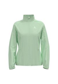 Kurtka do biegania damska Odlo ESSENTIAL LIGHT. Kolor: zielony. Sport: bieganie