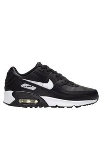 Buty do chodzenia dla dzieci Nike Air Max 90 Ltr GS. Zapięcie: sznurówki. Kolor: czarny. Materiał: syntetyk, tkanina, skóra, materiał. Szerokość cholewki: normalna. Model: Nike Air Max, Nike Air Max 90. Sport: turystyka piesza