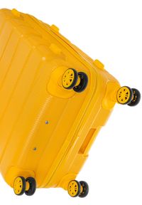 Ochnik - Komplet walizek na kółkach 19'/24'/28'. Kolor: żółty. Materiał: materiał, poliester, guma #13