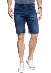 Mustang - SPODENKI MUSTANG Chicago Short DENIM BLUE 1007765 5000 682. Materiał: denim #3