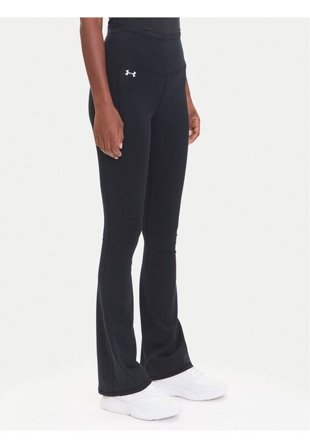 Under Armour Legginsy Motion 1379176 Czarny Slim Fit. Kolor: czarny. Materiał: syntetyk