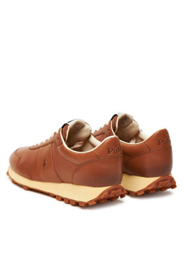 Polo Ralph Lauren Sneakersy Prl Trail125 Sk Ltl 804956685001 Brązowy. Kolor: brązowy. Materiał: skóra