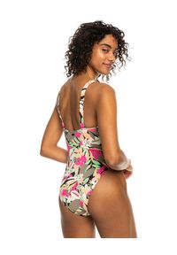 Roxy - Jednoczęściowy strój kąpielowy PRINTED BEACH CLASSICS Czarny Kobiety. Kolor: czarny. Materiał: materiał, nylon, elastan