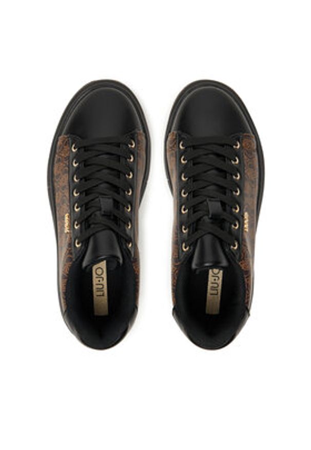 Liu Jo Sneakersy Babol 01 BF5059 EX323 Czarny. Kolor: czarny. Materiał: skóra