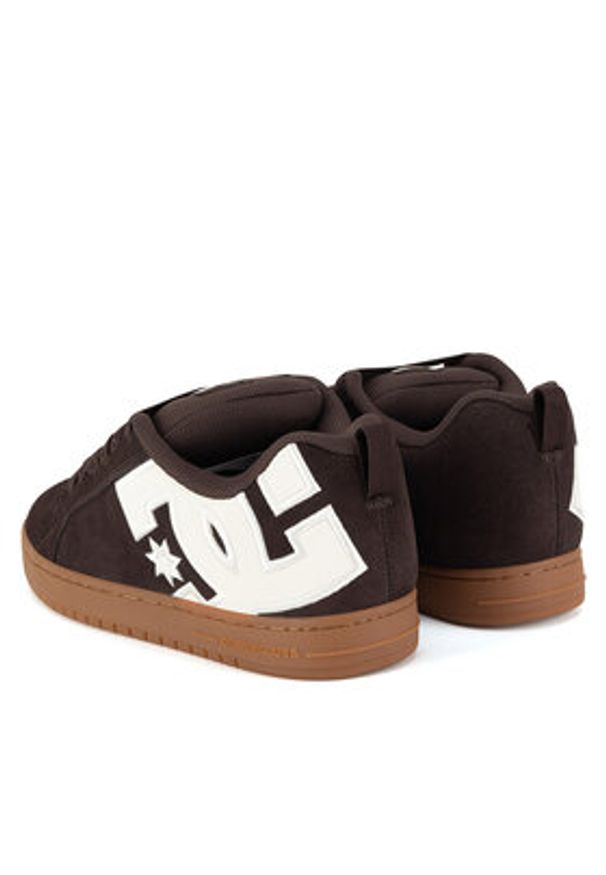 DC Shoes Sneakersy COURT GRAFFIK SE DC01665200 Brązowy. Kolor: brązowy. Materiał: zamsz, skóra