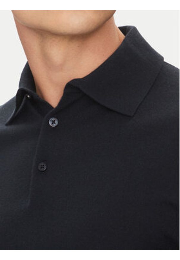 Marciano Guess Sweter 5GHR01 5860Z Granatowy Regular Fit. Kolor: niebieski. Materiał: wełna