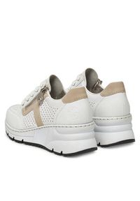 Rieker Sneakersy N6304-80 Biały. Kolor: biały. Materiał: skóra #6