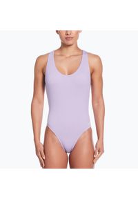 Strój pływacki jednoczęściowy damski Nike Elevated Essential Crossback. Kolor: niebieski