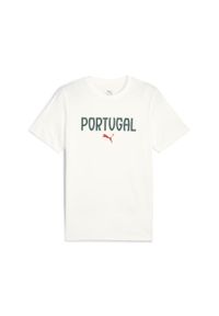 Puma - Męska koszulka Portugalia ftblNRGY PUMA White. Kolor: biały. Wzór: napisy