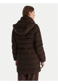 TOMMY HILFIGER - Tommy Hilfiger Kurtka puchowa WW0WW47540 Brązowy Slim Fit. Kolor: brązowy. Materiał: syntetyk