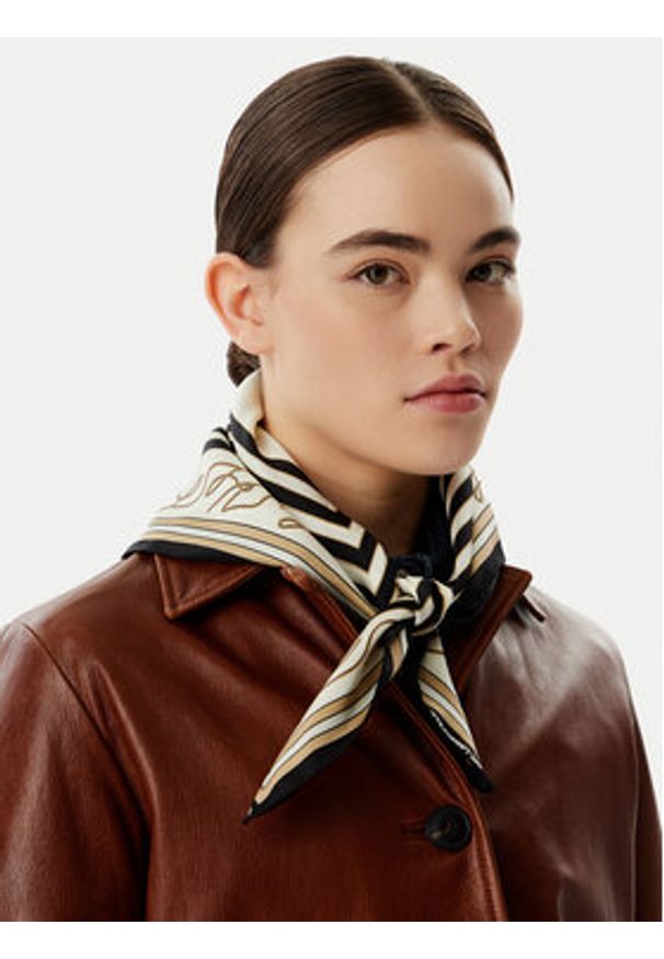 Karl Lagerfeld - KARL LAGERFELD Apaszka B2W33047 Beżowy jasny. Kolor: beżowy. Materiał: jedwab