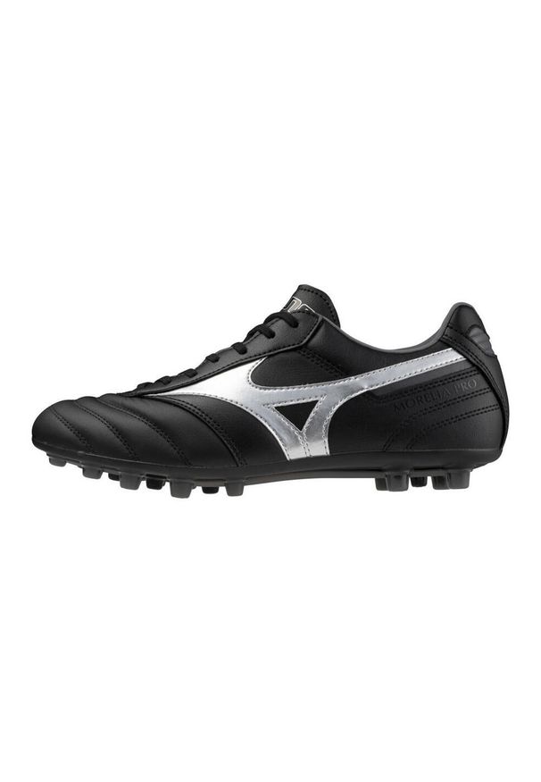 Buty piłkarskie Mizuno Morelia Pro AG. Kolor: czarny, szary, wielokolorowy. Sport: piłka nożna