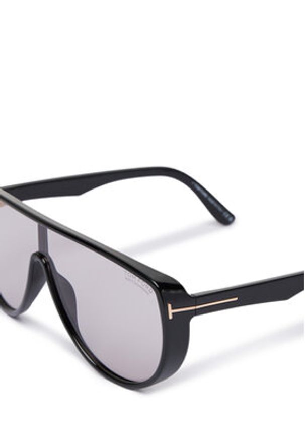 Tom Ford Okulary przeciwsłoneczne Achilles FT1182 01A Czarny. Kolor: czarny