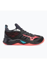 Buty do siatkówki Mizuno Wave Dimension. Kolor: czerwony, wielokolorowy, czarny. Model: Mizuno Wave. Sport: siatkówka