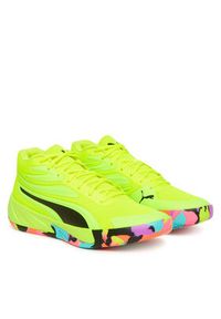 Puma Buty halowe Court Pro Marble 311394 02 Żółty. Kolor: żółty. Materiał: materiał #3