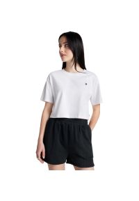 Koszulka damskie Converse Sporty Boxy T Shirt. Kolor: biały. Materiał: bawełna, materiał #1