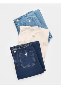 Reserved - Jeansy culotte - niebieski. Kolor: niebieski