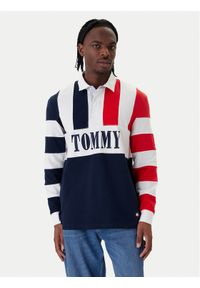 Tommy Jeans Polo Archive Rugby DM0DM23054 Granatowy Relaxed Fit. Typ kołnierza: polo. Kolor: niebieski. Materiał: bawełna #1