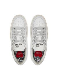 Love Moschino - LOVE MOSCHINO Sneakersy JA15274G1IJC410C Biały. Kolor: biały. Materiał: skóra #4