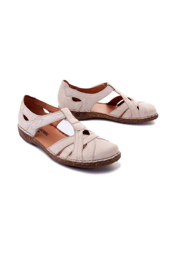 Josef Seibel - JOSEF SEIBEL 79529 95 230 Rosalie 29 creme, sandały damskie. Kolor: beżowy. Materiał: skóra