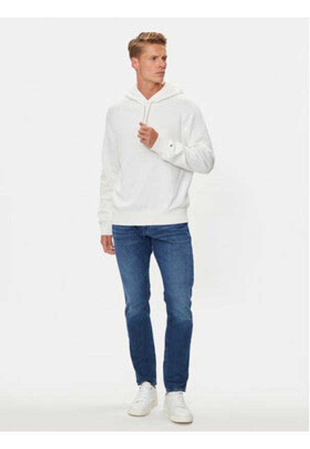 TOMMY HILFIGER - Tommy Hilfiger Bluza MW0MW35515 Biały Regular Fit. Kolor: biały. Materiał: bawełna
