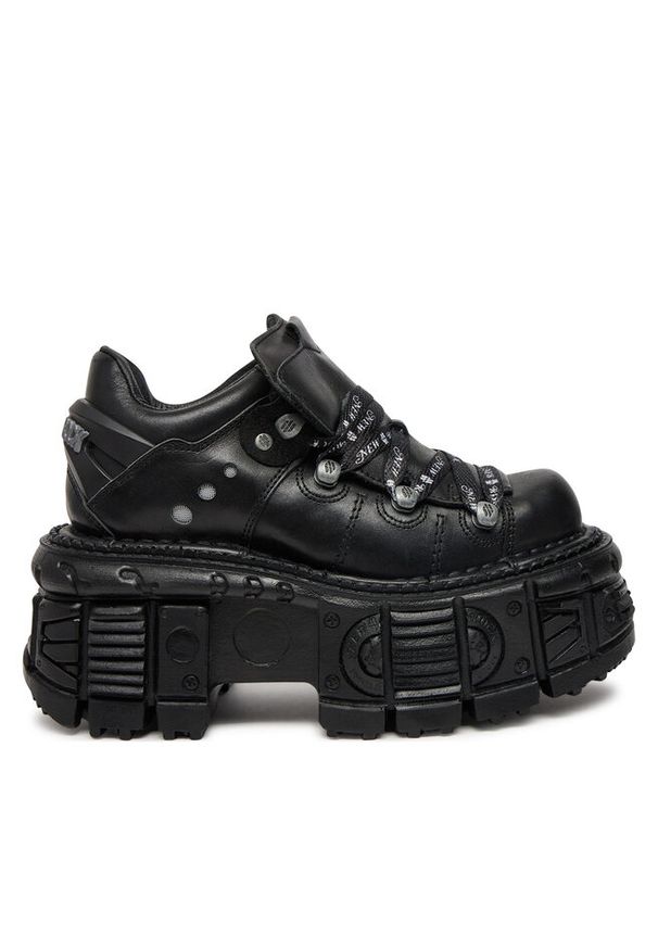 Sneakersy NEW ROCK. Kolor: czarny