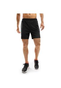 SIROKO - Męskie krótkie spodenki do biegania 2 w 1 Fitness Siroko Admix Black. Kolor: czarny. Materiał: materiał. Długość: krótkie. Sezon: lato. Sport: fitness #1