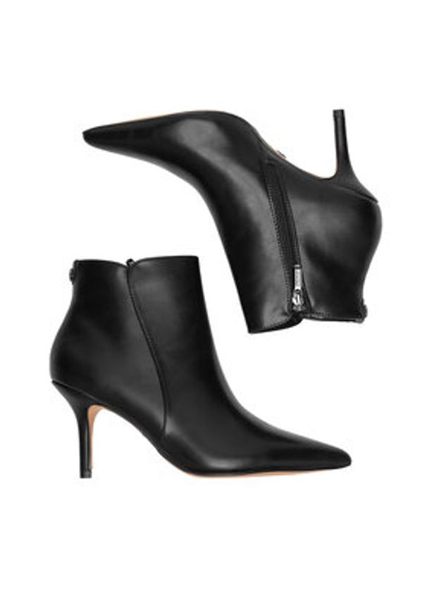 Nine West Botki WFA2784-1 Czarny. Kolor: czarny. Materiał: materiał